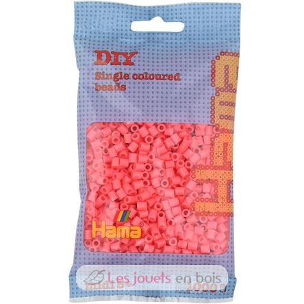 Sacchetto di 1000 perline di plastica Midi rosso pastello HAMA-207-44 Hama 1