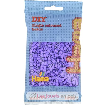 Sacchetto di 1000 perline di plastica Midi viola pastello HAMA-207-45 Hama 1