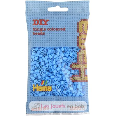 Sacchetto di 1000 perline di plastica Midi blu pastello HAMA-207-46 Hama 1