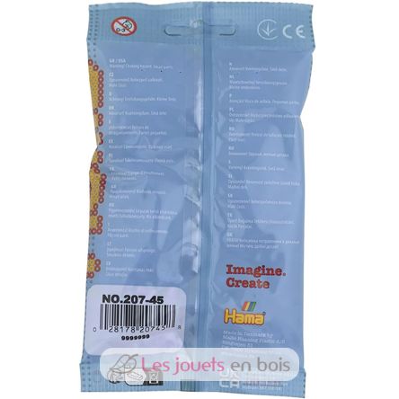 Sacchetto di 1000 perline di plastica Midi blu pastello HAMA-207-46 Hama 4