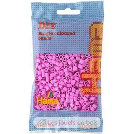Sacchetto di 1000 perline di plastica Midi rosa pastello HAMA-207-48 Hama 1