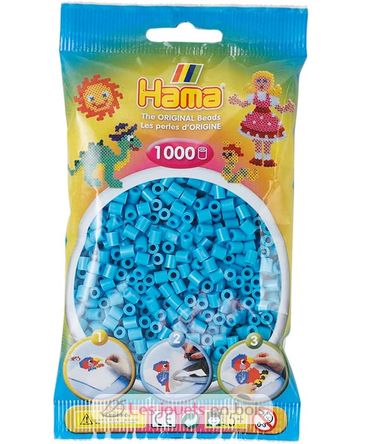 Sacchetto di 1000 perline di plastica Midi azzurro HAMA-207-49 Hama 2