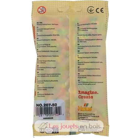 Sacchetto di 1000 perline di plastica Midi mescolare pastello HAMA-207-50 Hama 3