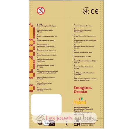 Sacchetto di 1000 perline di plastica Midi mescolare pastello HAMA-207-50 Hama 4