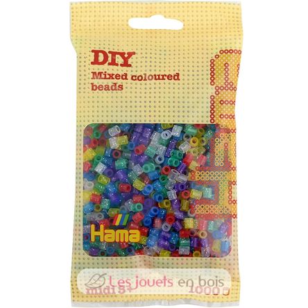 Sacchetto di 1000 perline di plastica Midi paillettes HAMA-207-54 Hama 1