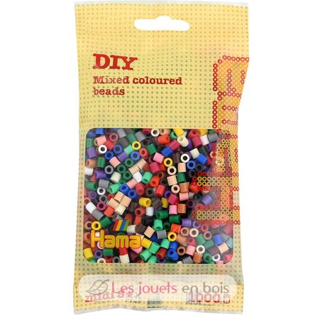 Sacchetto di 1000 perline di plastica Midi miscela base 22 colori HAMA-207-67 Hama 1
