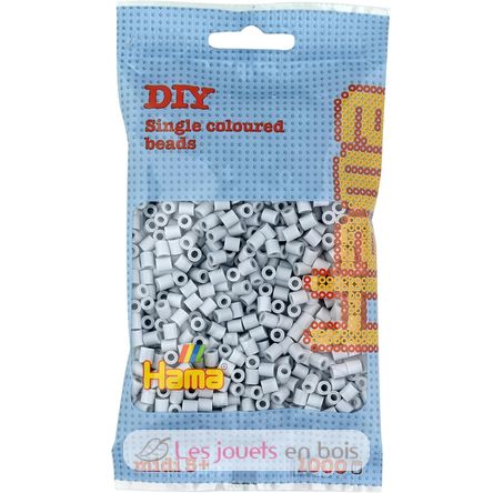 Sacchetto di 1000 perline di plastica Midi grigio chiaro HAMA-207-70 Hama 1
