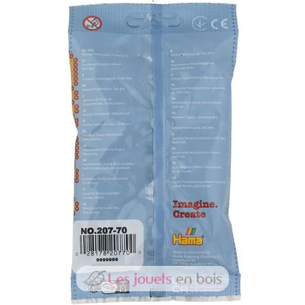 Sacchetto di 1000 perline di plastica Midi grigio chiaro HAMA-207-70 Hama 7
