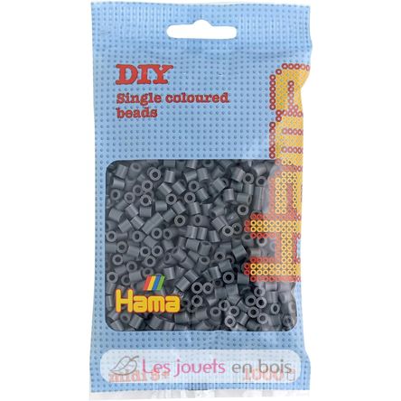Sacchetto di 1000 perline di plastica Midi grigio scuro HAMA-207-71 Hama 1