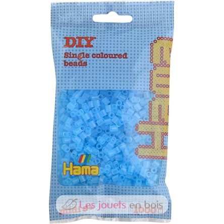 Sacchetto di 1000 perline di plastica Midi blu trasparente HAMA-207-73 Hama 1