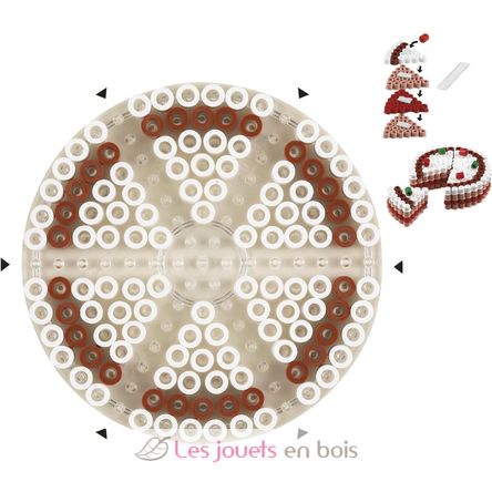 Piatto tondo grande Perle di plastica midi bianca HAMA-221 Hama 4
