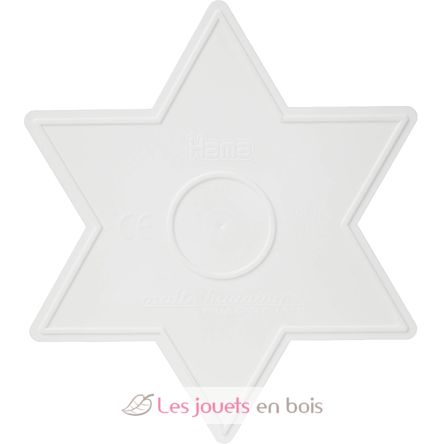 Piatto stella grande bianco con perline di plastica Midi HAMA-269 Hama 3