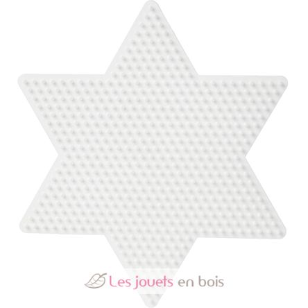 Piatto stella grande bianco con perline di plastica Midi HAMA-269 Hama 2