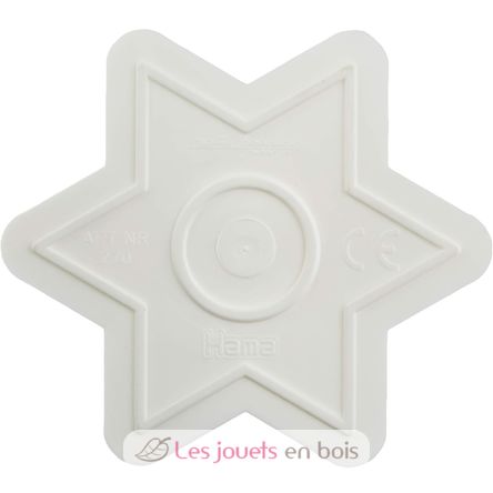 Piatto piccola stella bianca perle di plastica Midi HAMA-270 Hama 3