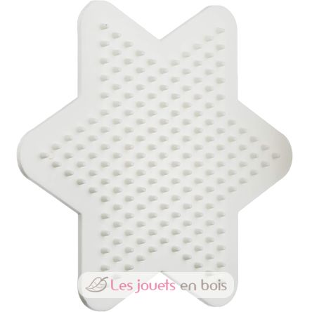 Piatto piccola stella bianca perle di plastica Midi HAMA-270 Hama 4