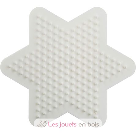 Piatto piccola stella bianca perle di plastica Midi HAMA-270 Hama 2