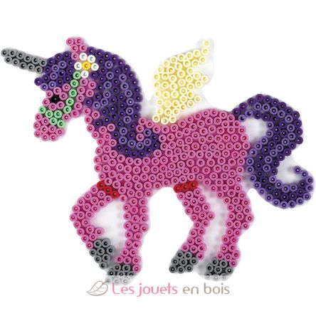 Piatto unicorno bianco con perline di plastica Midi HAMA-315 Hama 2