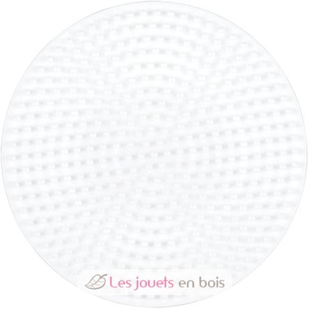 Piatto tondo piccola Perle di plastica midi bianca HAMA-316 Hama 1