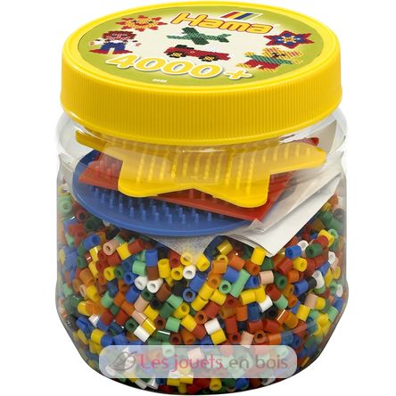 Vaso giallo di 4000 perline di plastica Midi HAMA-2052 Hama 1