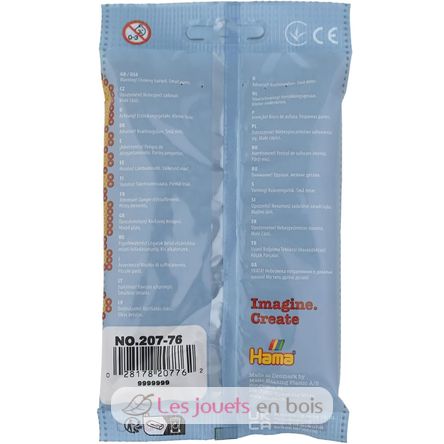 Sacchetto di 1000 perline di plastica Midi Castagno glassato HAMA-207-76 Hama 5