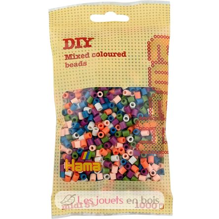 Sacchetto di 1000 perline di plastica Midi mescolare 58 colori HAMA-207-58 Hama 1