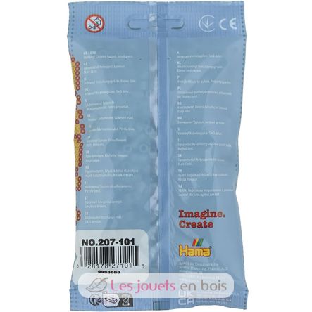 Sacchetto di 1000 perline di plastica Midi eucalipto HAMA-207-101 Hama 3