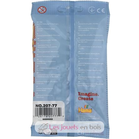 Sacchetto di 1000 perline di plastica Midi bianco calcareo HAMA-207-77 Hama 5