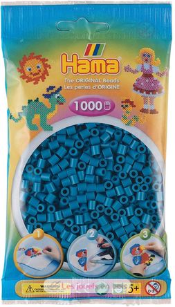 Sacchetto di 1000 perline di plastica Midi Olio blu HAMA-207-83 Hama 2