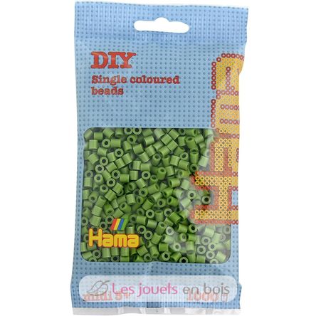 Sacchetto di 1000 perline di plastica Midi Verde oliva 207-84 Hama 1