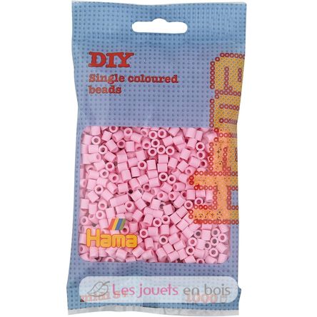Sacchetto di 1000 perline di plastica Midi rosa tenue HAMA-207-95 Hama 1