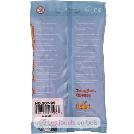 Sacchetto di 1000 perline di plastica Midi rosa tenue HAMA-207-95 Hama 3