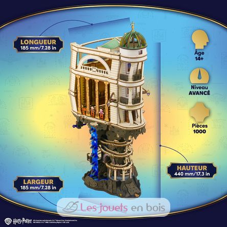 Banca dei Maghi Gringotts modello meccanico U70276 Ugears 11