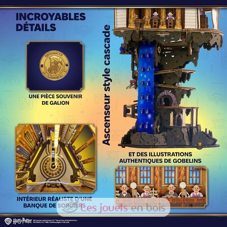 Banca dei Maghi Gringotts modello meccanico U70276 Ugears 10