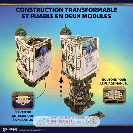 Banca dei Maghi Gringotts modello meccanico U70276 Ugears 9