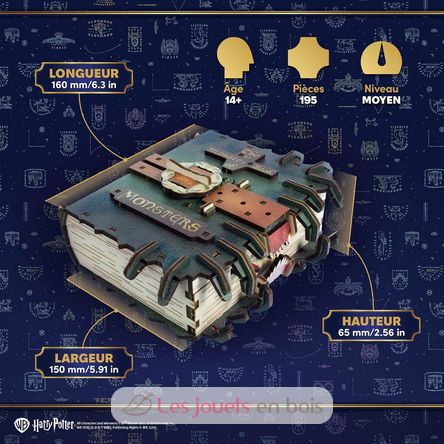 Il libro mostro dei mostri modello meccanico U70274 Ugears 4