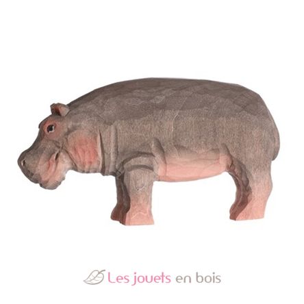 Figurina Ippopotamo in legno WU-40457 Wudimals 1