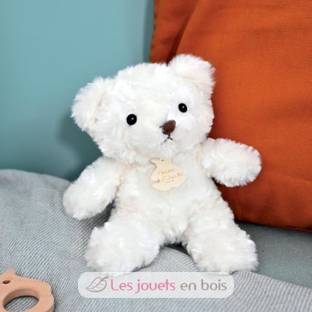 Orso coccolone in peluche avorio 21 cm HO2533 Histoire d'Ours 4