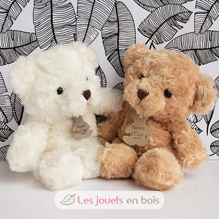 Orso coccolone in peluche avorio 21 cm HO2533 Histoire d'Ours 3