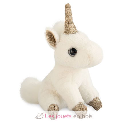 Portachiavi di peluche unicorno oro HO2762 Histoire d'Ours 1