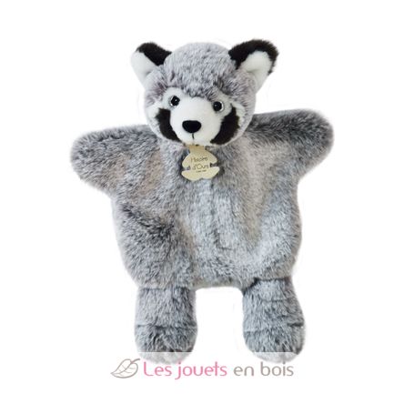 Marionetta a mano Panda grigio 25 cm HO3084 Histoire d'Ours 1