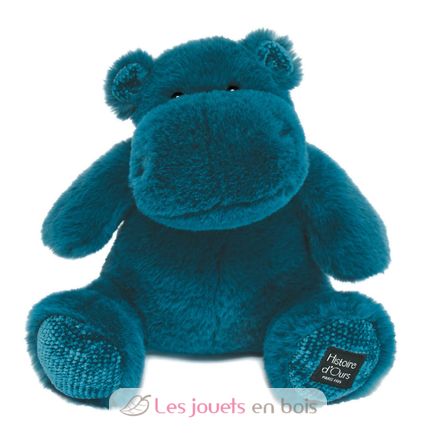 Hip Chic peluche ippopotamo blu 25 cm HO3107 Histoire d'Ours 1