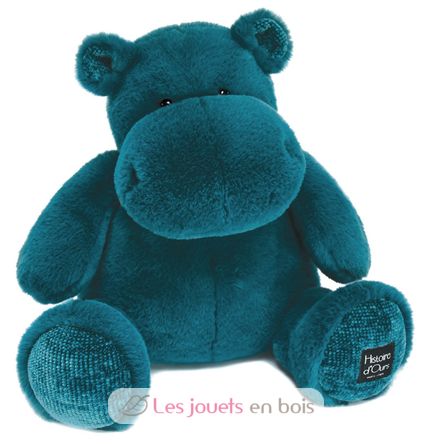 Hip Chic peluche ippopotamo blu 40 cm HO3108 Histoire d'Ours 1