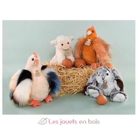 Peluche Gallina beige 20 cm HO3162 Histoire d'Ours 3