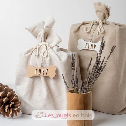 Decorazione di Natale - Osso personalizzabile, legno bianco VI-HU11 Vintiun 7