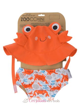 Camicia e cappello a forma di granchio (3-6M) ZOO-122-010-001 Zoocchini 2