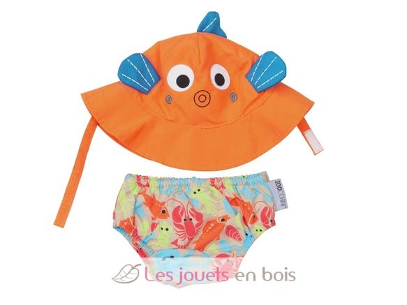 Maglia e cappello a forma di pesce (3-6M) ZOO-122-010-007 Zoocchini 1