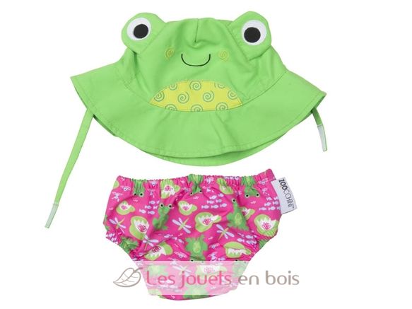 Maglia e cappello a forma di rana (6-12M) ZOO-122-010-011 Zoocchini 1