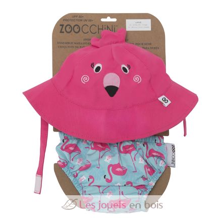 Camicia e cappello con fenicottero rosa (6-12M) ZOO-122-010-017 Zoocchini 1