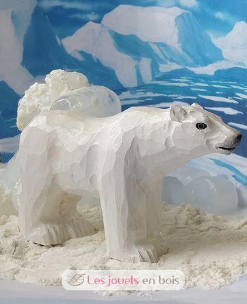 Figurina orso polare in legno WU-40802 Wudimals 2