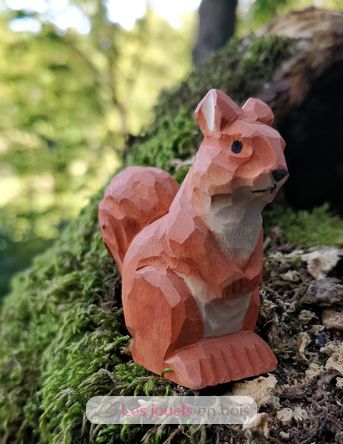 Figurina scoiattolo rosso in legno WU-40714 Wudimals 2